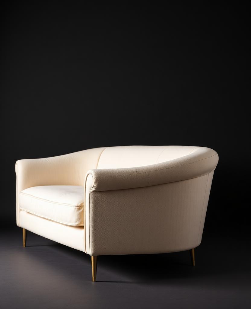 Halcyon Bouclé Curved Sofa