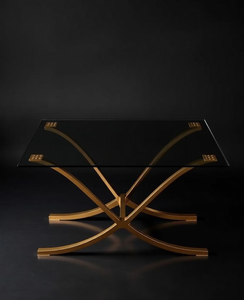 Onyx Brass Coffee Table
